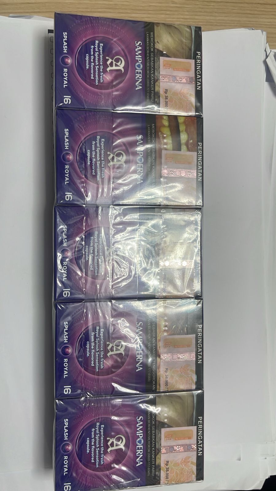 Sampoerna Splash Royal Ungu splas 1 slop