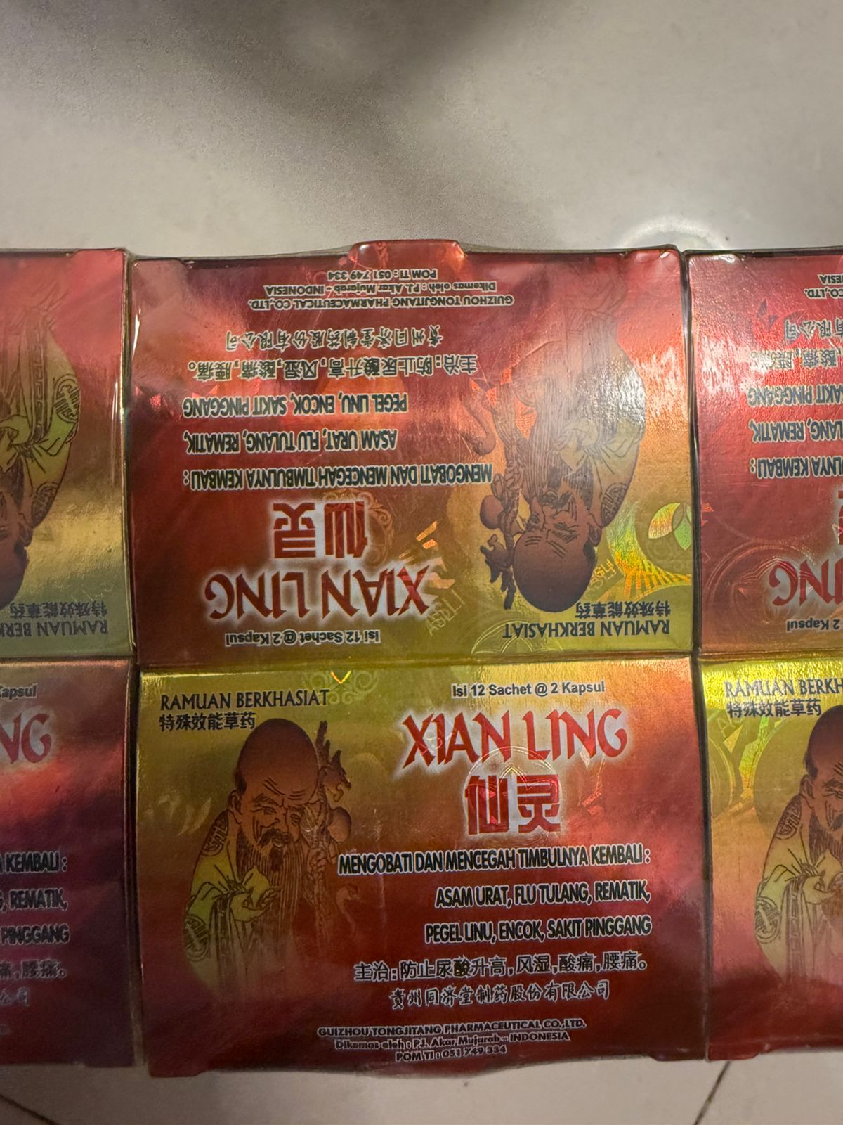 Ramuan Xian Ling 1 Box isi 12 Sachet