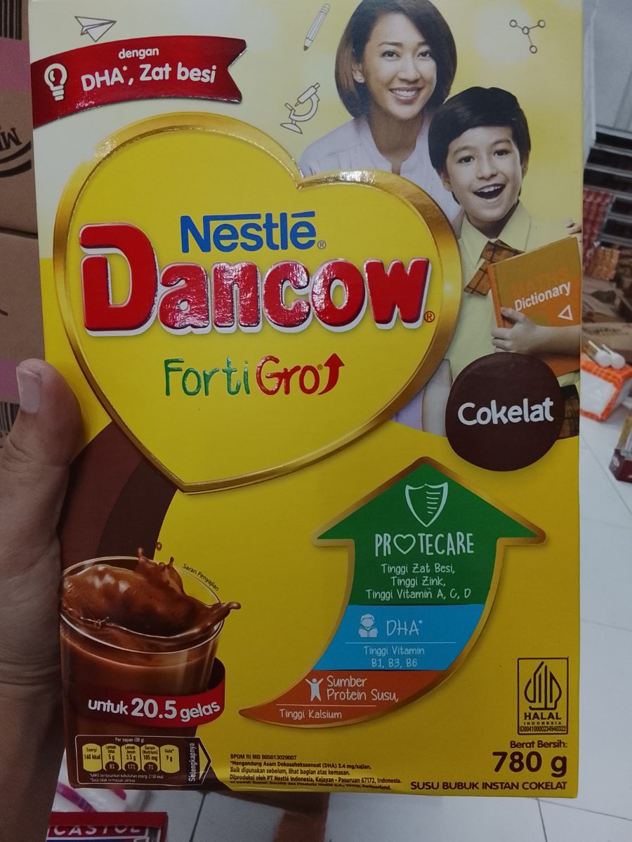 Dancow fortigro coklat 780g