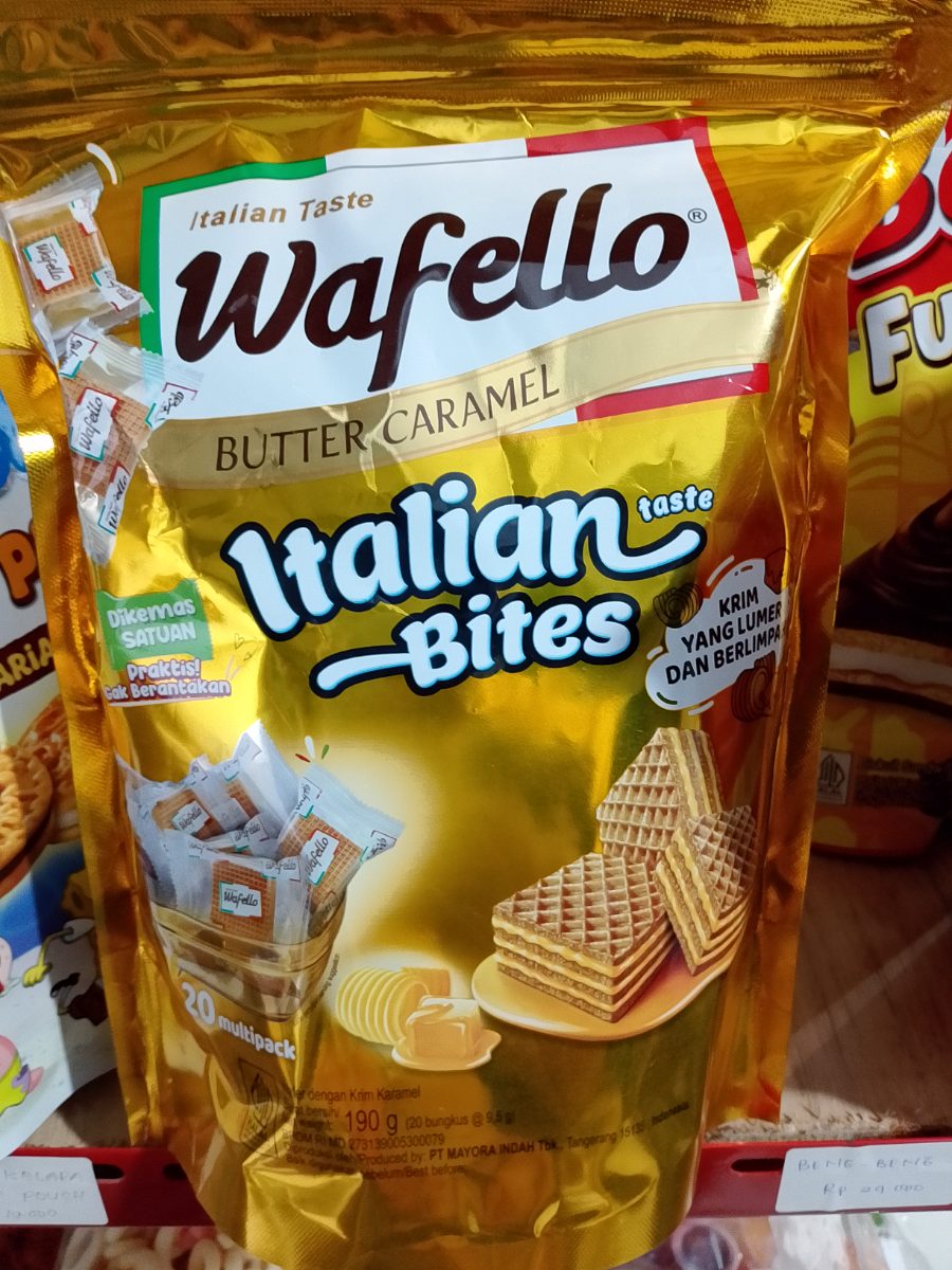 Wafello Bites Caramel 190g isi 20