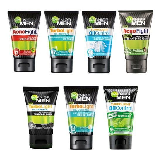 Garnier Man Facial Foam 100ml (aneka macam)